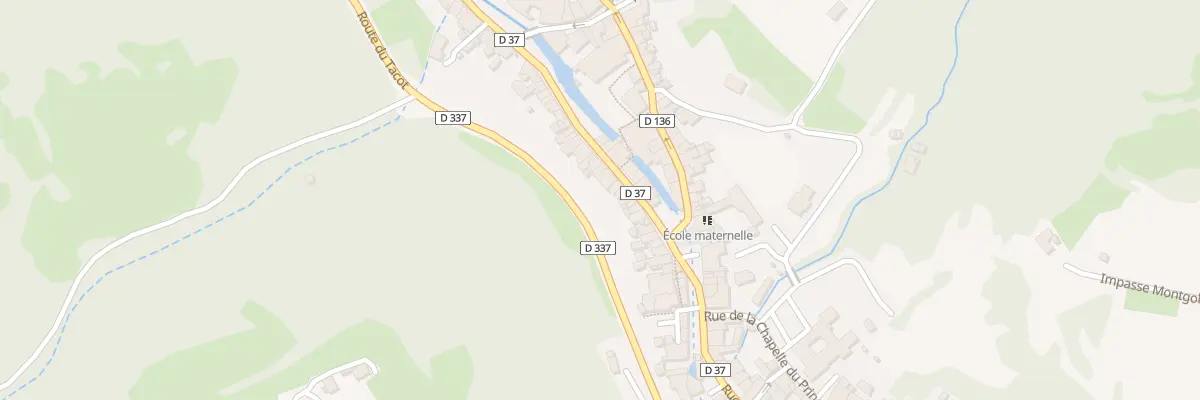 Plan du 1386 Rue des Écharmeaux à Beaujeu