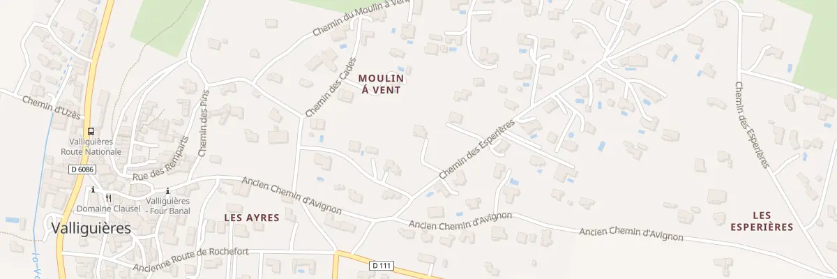 Plan du 153 Che des Espérières à Valliguières