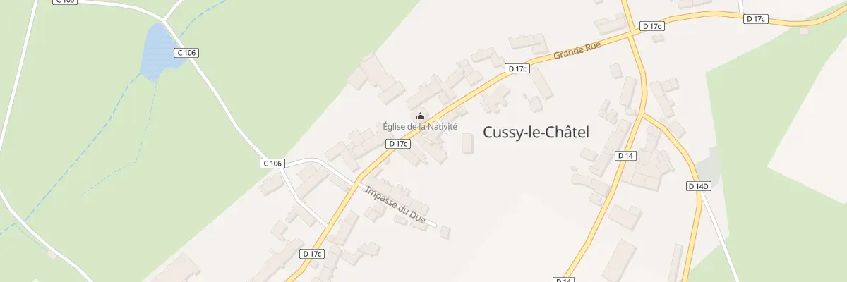 Plan du 22 Grande Rue à Cussy-le-Châtel