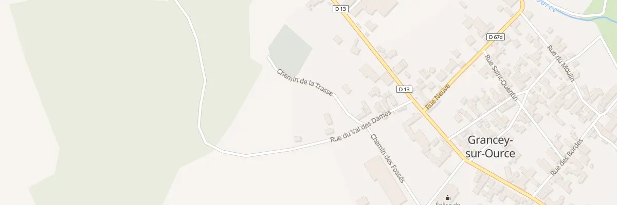 Plan du 11 Rue du Val des Dames à Grancey-sur-Ource
