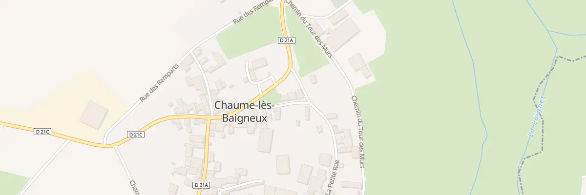 Plan du 9004 Rue de la Cure à Chaume-lès-Baigneux