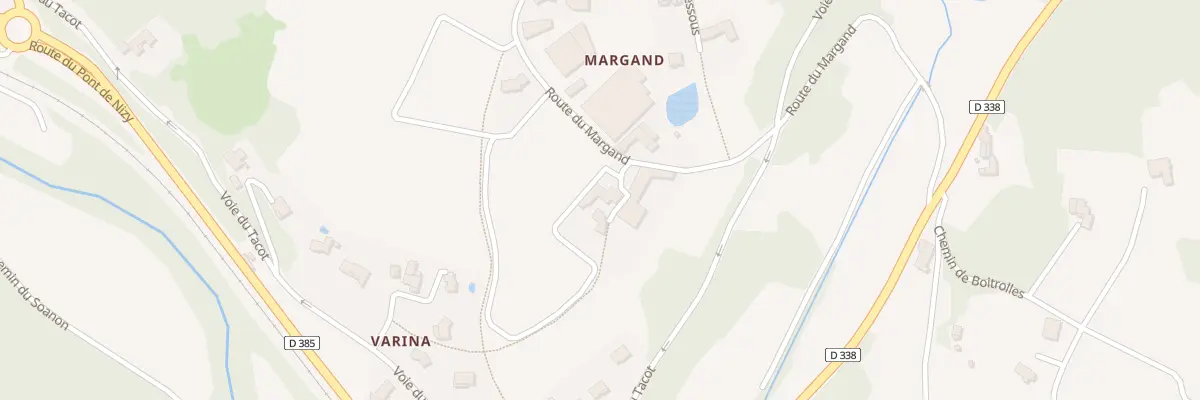 Plan du 50 Margand à Légny
