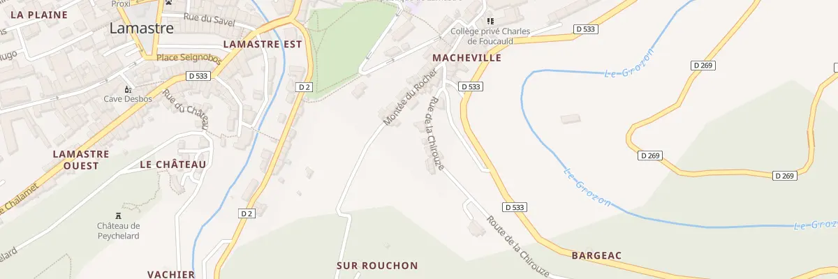 Plan du 3 Rue de la Chirouze à Lamastre