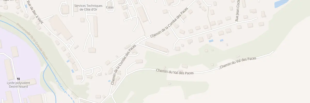 Plan du 10 Che de la Combe des Paces à Châtillon-sur-Seine