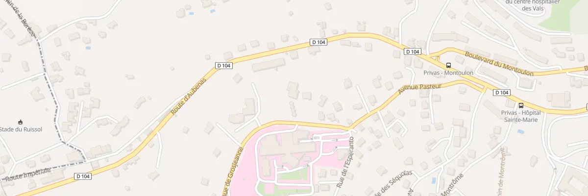 Plan du 92 Bd de Grosjeanne à Privas