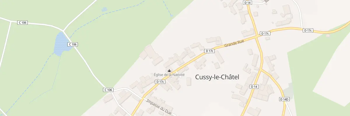 Plan du 31 Grande Rue à Cussy-le-Châtel