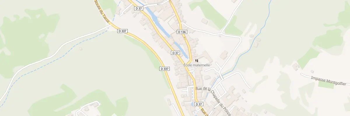 Plan du 1412 Rue des Écharmeaux à Beaujeu