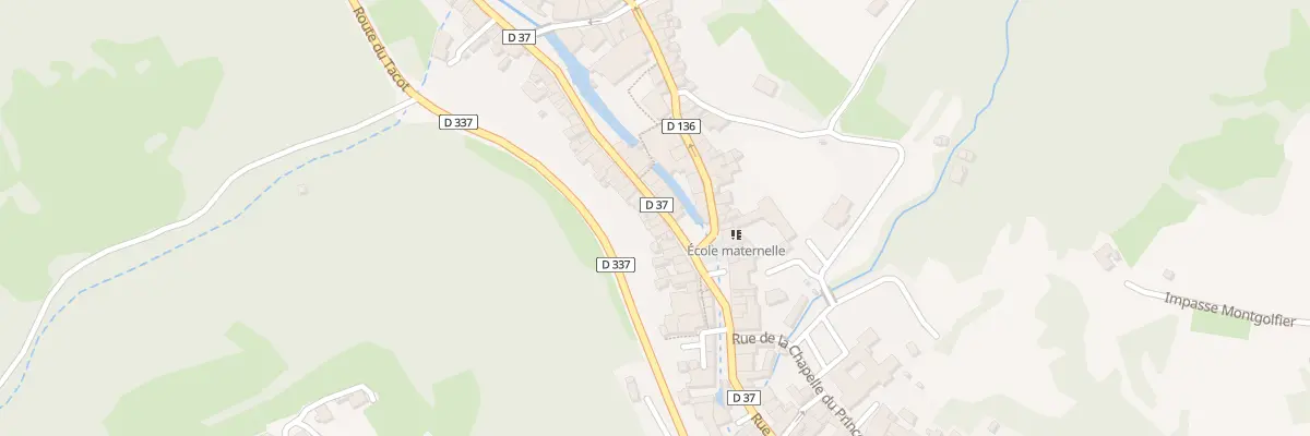 Plan du 1406 Rue des Écharmeaux à Beaujeu