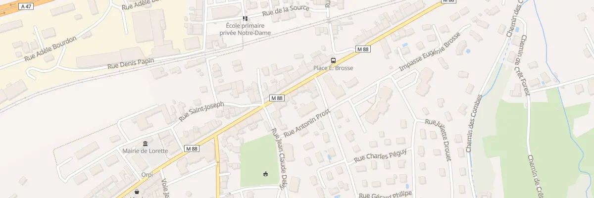 Plan du 19 Rue Jean Jaures à Lorette