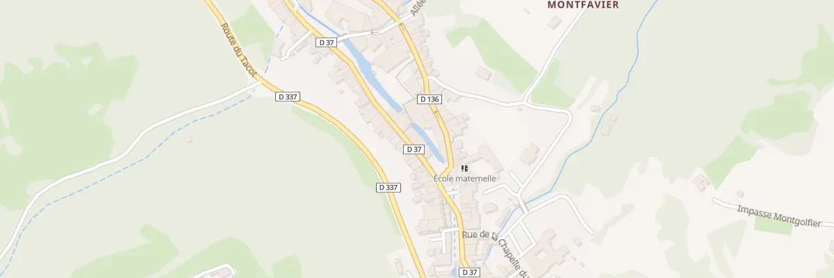 Plan du 1389 Rue des Écharmeaux à Beaujeu