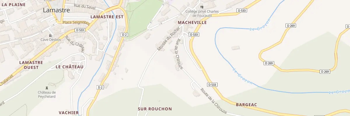 Plan du 5 Rue de la Chirouze à Lamastre