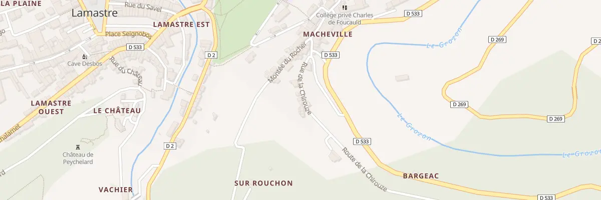 Plan du 7 Rue de la Chirouze à Lamastre