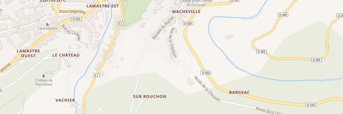 Plan du 13 Rue de la Chirouze à Lamastre