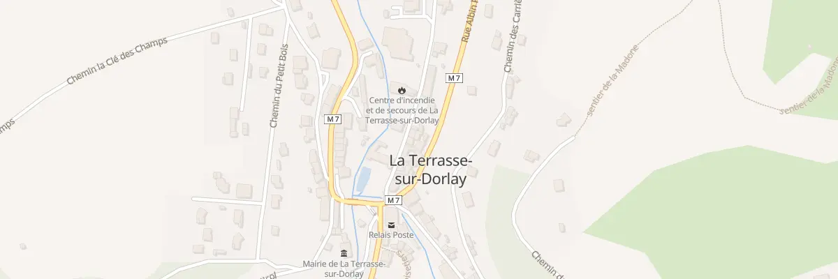 Plan du 5009 Le Bourg à La Terrasse-sur-Dorlay