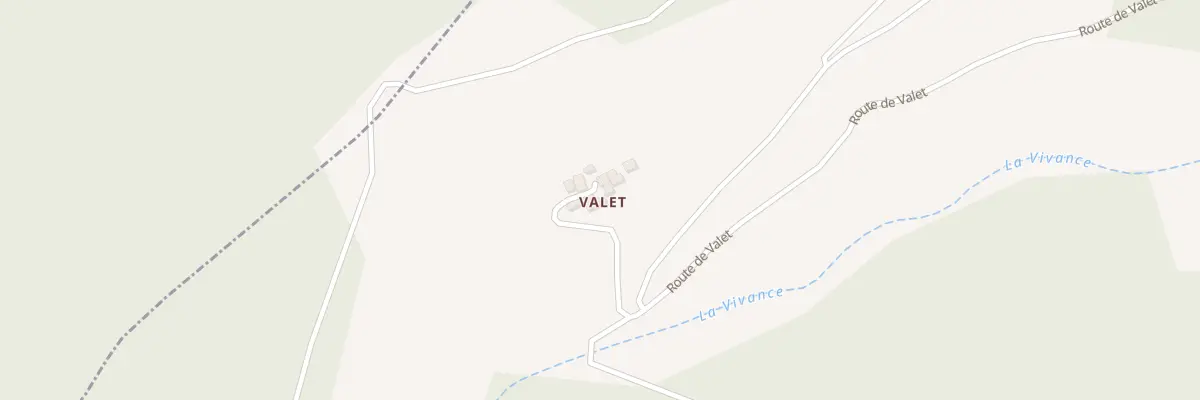 Plan du 6130 Rte de Valet à Vaudevant