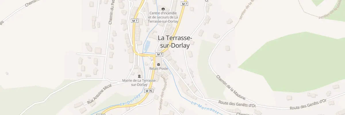 Plan du Bourg à La Terrasse-sur-Dorlay