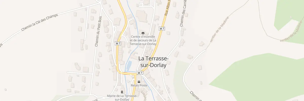 Plan du 5020 Le Bourg à La Terrasse-sur-Dorlay