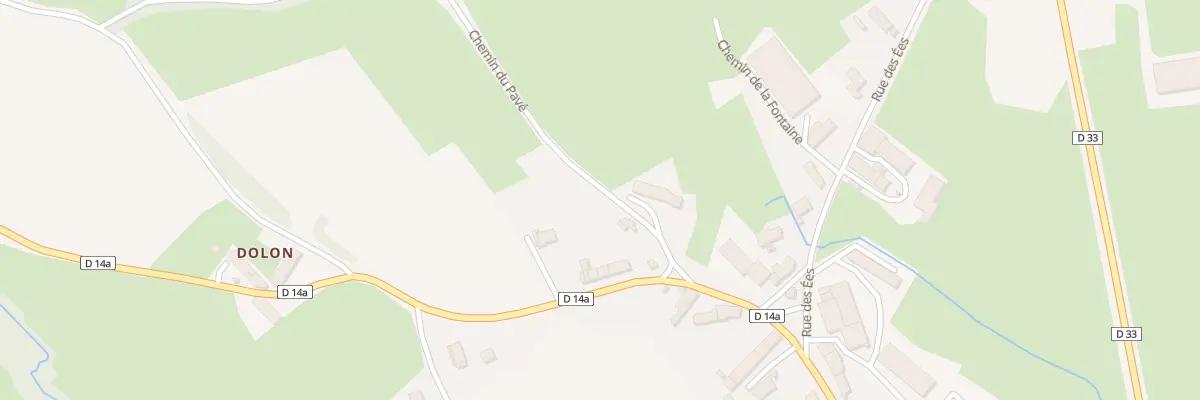 Plan du 1 Che du Pavé à Molinot