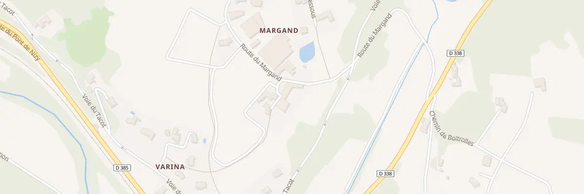Plan du 442 Rte du Margand à Légny