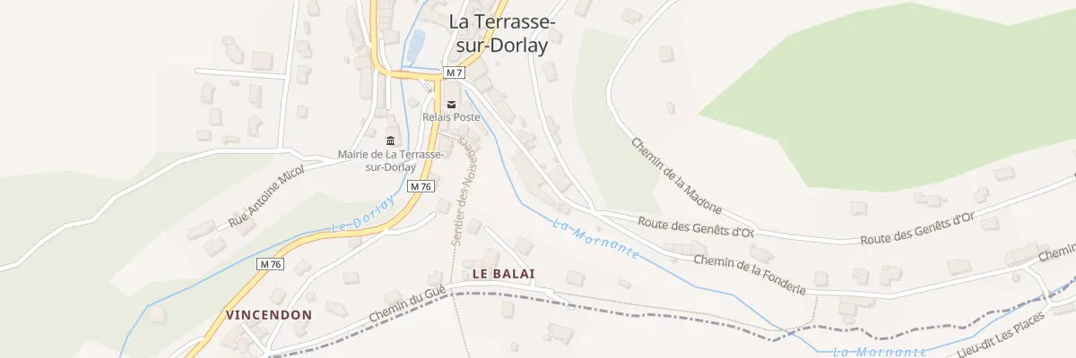 Plan du 5031 Le Bourg à La Terrasse-sur-Dorlay