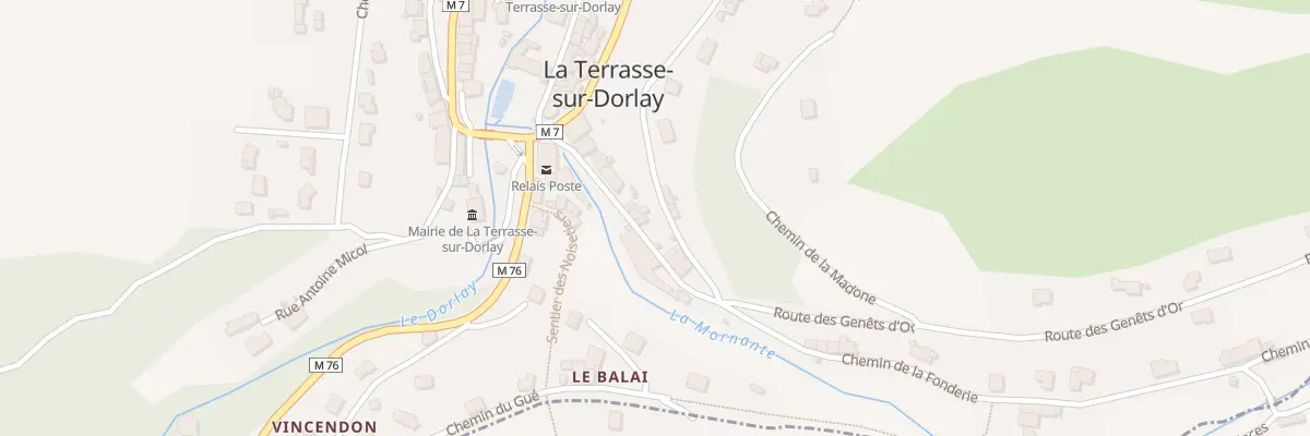 Plan du 5033 Le Bourg à La Terrasse-sur-Dorlay