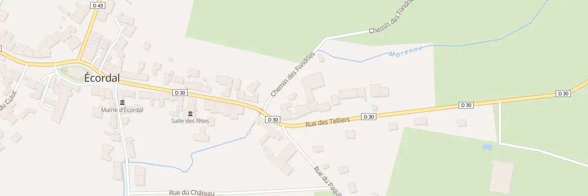 Plan du 27 Rue des Telliers à Écordal