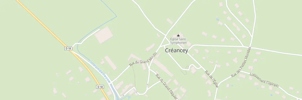 Plan du 15 Rue du Grand Moulin à Créancey