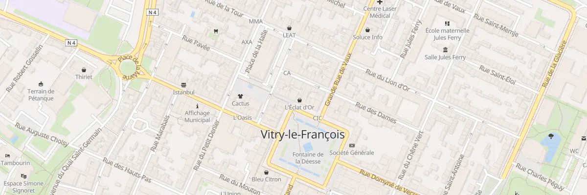 Plan du 14 Pl d’Armes à Vitry-le-François