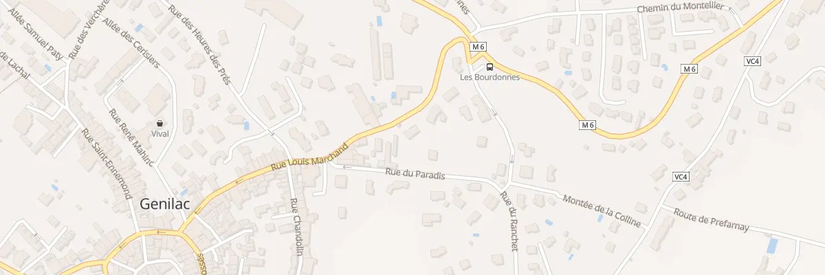 Plan du 302 Rue Louis Marchand à Genilac