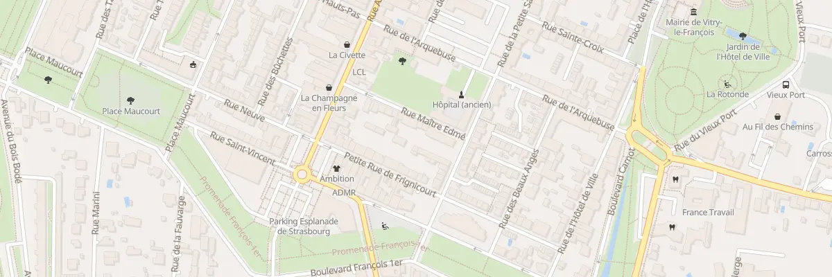 Plan du 15 Rue Maître Edmé à Vitry-le-François