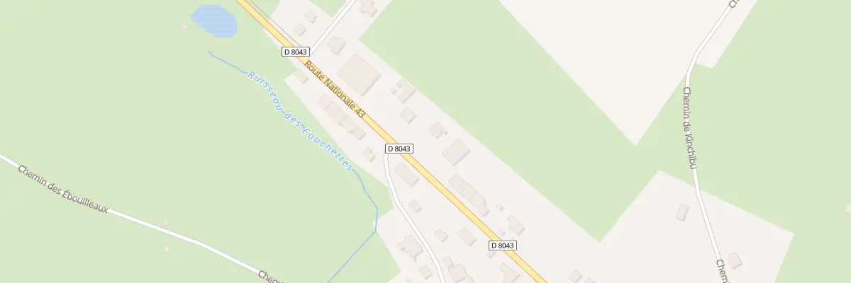 Plan du 58 Rte Nationale 43 à Lonny