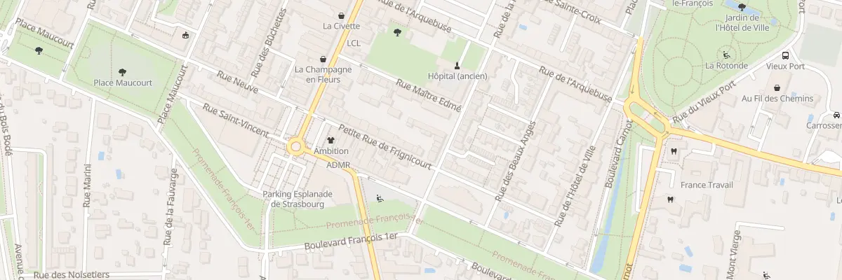 Plan du 18 Ptr Petite Rue de Frignicourt à Vitry-le-François