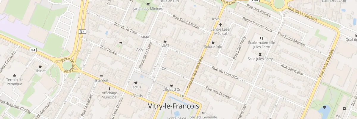 Plan du 45 Rue de la Tour à Vitry-le-François