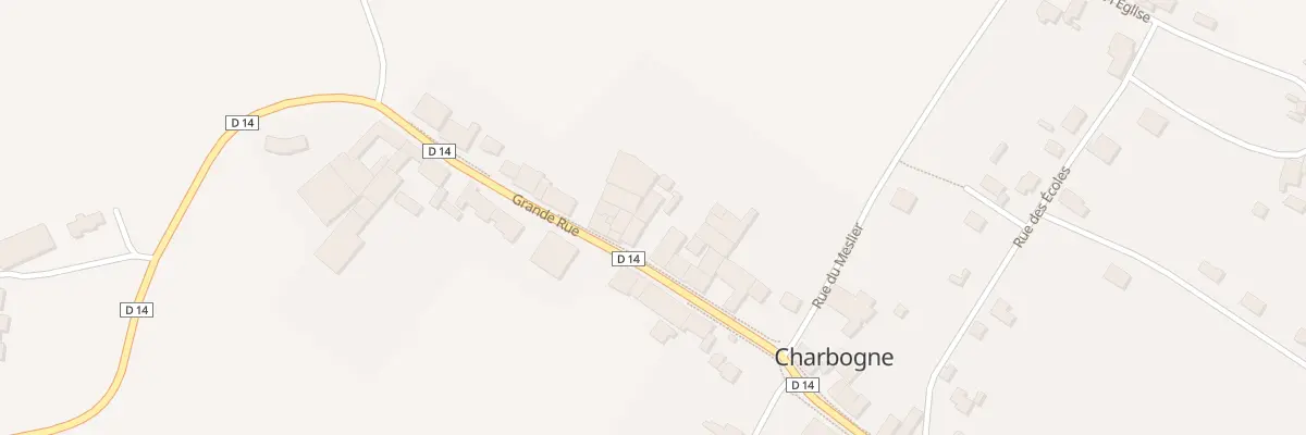 Plan du 40 Grande Rue à Charbogne