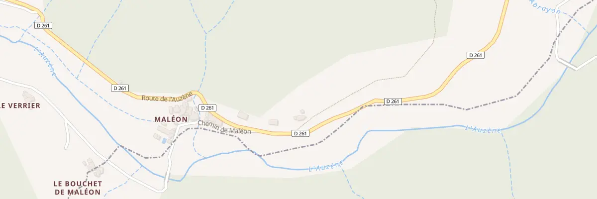 Plan du 1210A Rte de l’Auzene à Saint-Sauveur-de-Montagut