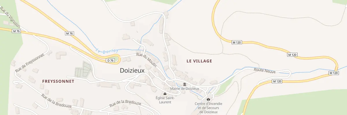 Plan du 72 Rue de la Chenée à Doizieux