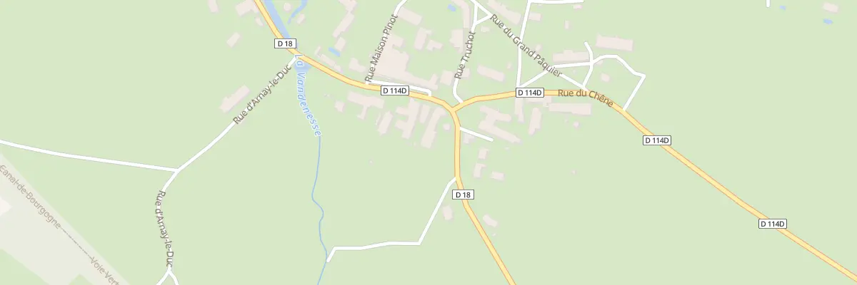 Plan du 36D Rue du Chêne à Créancey