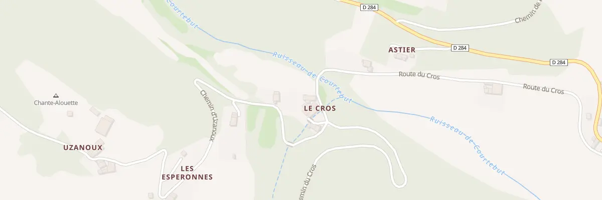 Plan du 5005 Le Cros à Silhac