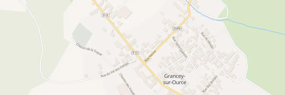 Plan du 3 Rte d’Essoyes à Grancey-sur-Ource