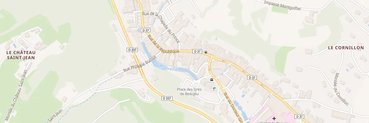 Plan du 36 Rue de la République à Beaujeu