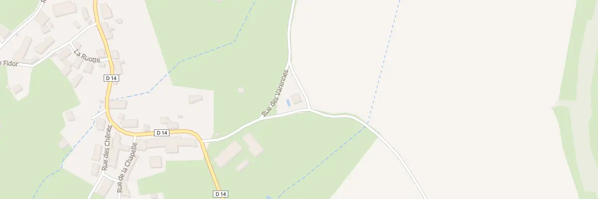 Plan du 7 Che du Granger à Chazilly