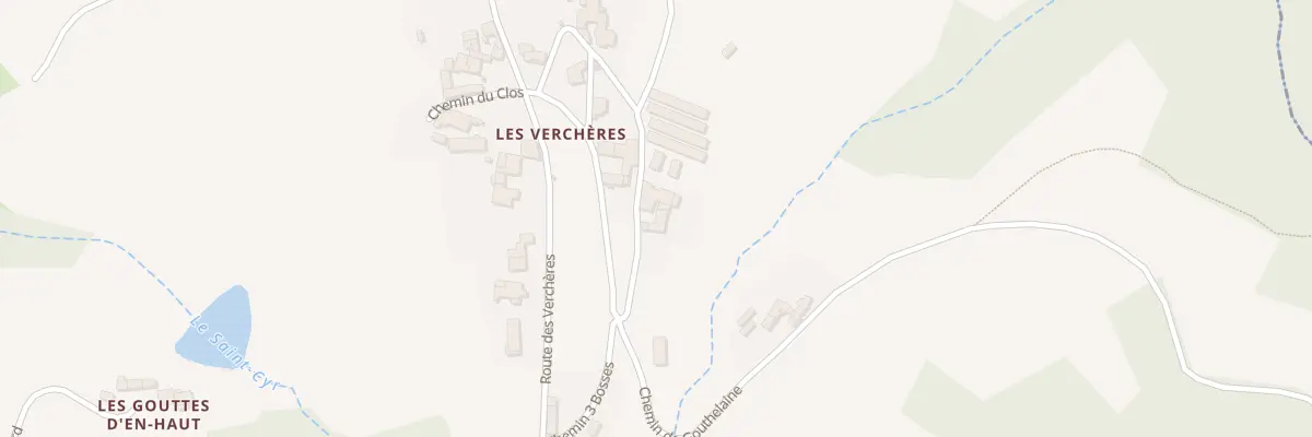 Plan du 235 Che de Plateron à Courzieu