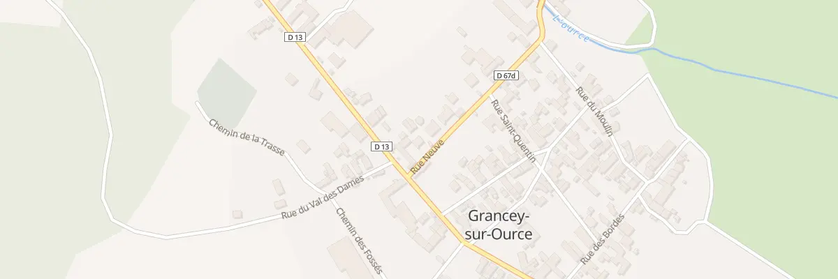 Plan du 3 Rue Neuve à Grancey-sur-Ource