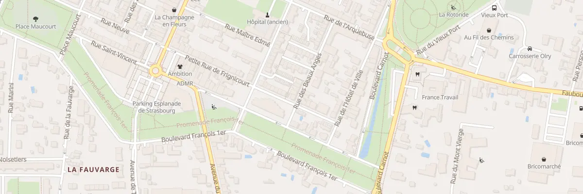 Plan du 1 Rue des Beaux Anges à Vitry-le-François