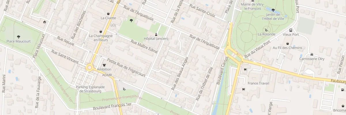 Plan du 33 Rue des Beaux Anges à Vitry-le-François