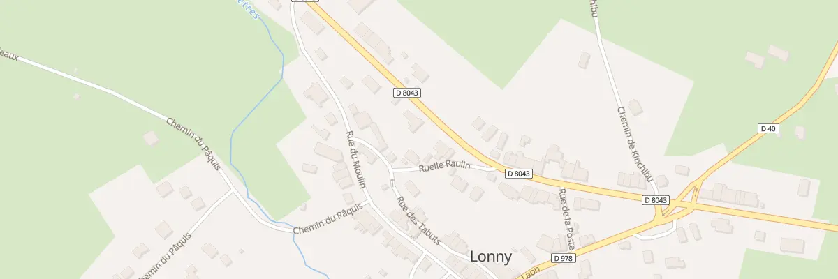 Plan du 27 Rte Nationale 43 à Lonny