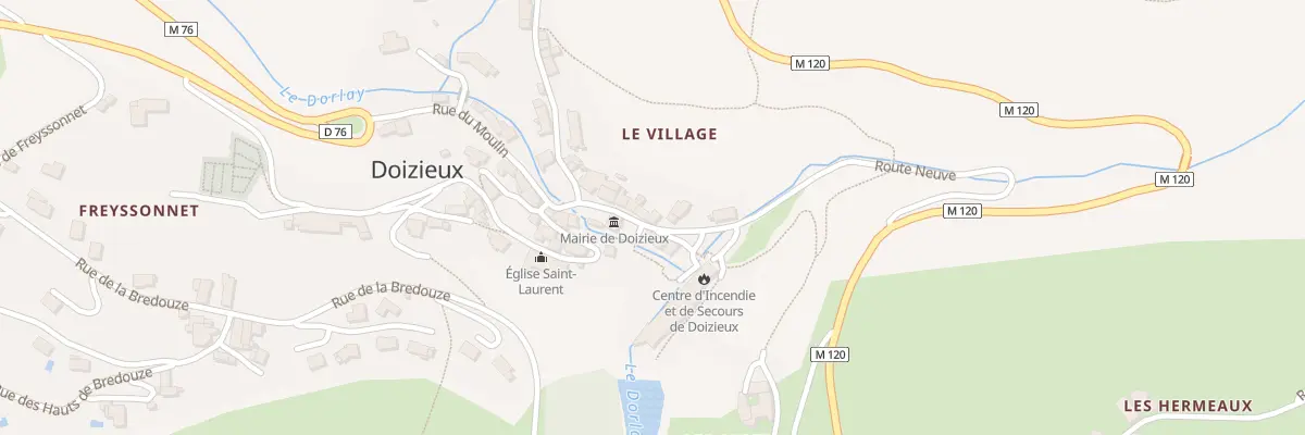 Plan du 111 Pl de la Platière à Doizieux