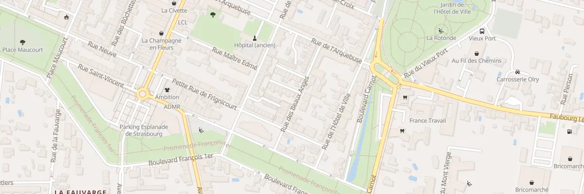 Plan du 11 Rue des Beaux Anges à Vitry-le-François