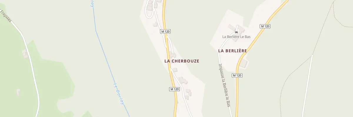 Plan du 9001 La Cherbouze à Doizieux
