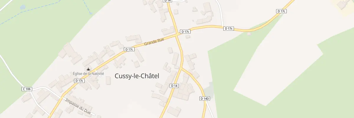 Plan du 2 Rte de Culêtre à Cussy-le-Châtel